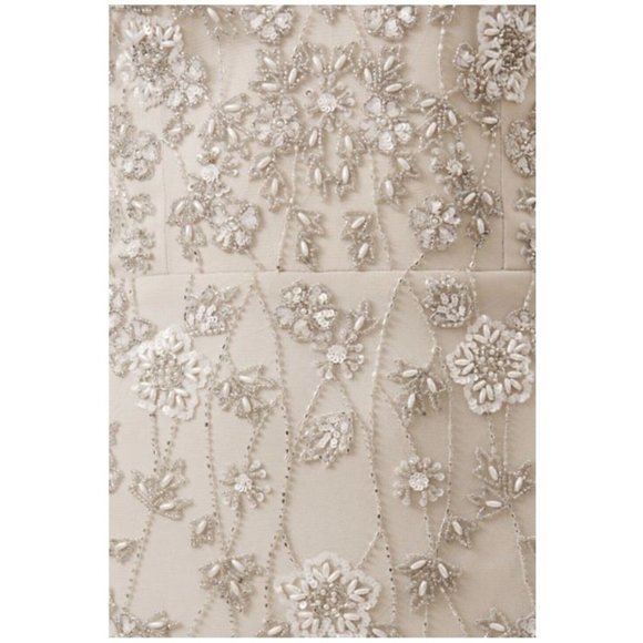 BHLDN Coleman Wedding Gown Size 14 Beaded - Picture 3 of 5